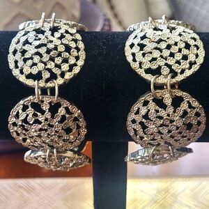 Silver Intricate Filigree Bracelet Set